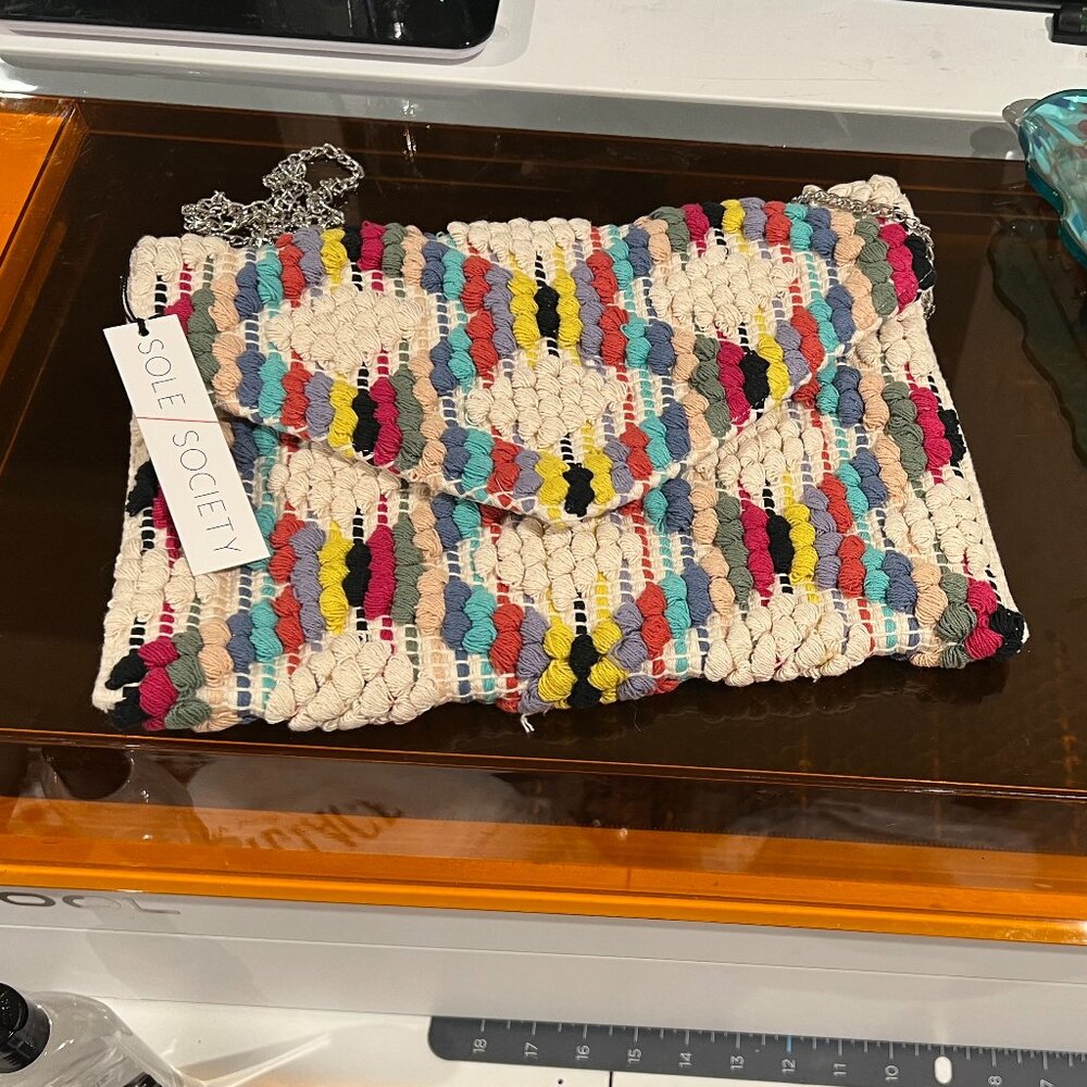 NWT Sole Society Jeam Clutch